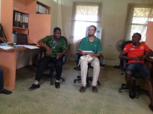 David B, JPC- Gbarnga, new CIvil Peace Advisor Arrivei in Gbarnga